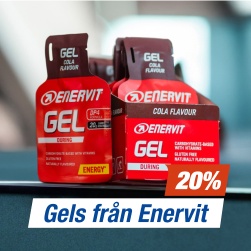 Alla gels frn Enervit  20 %